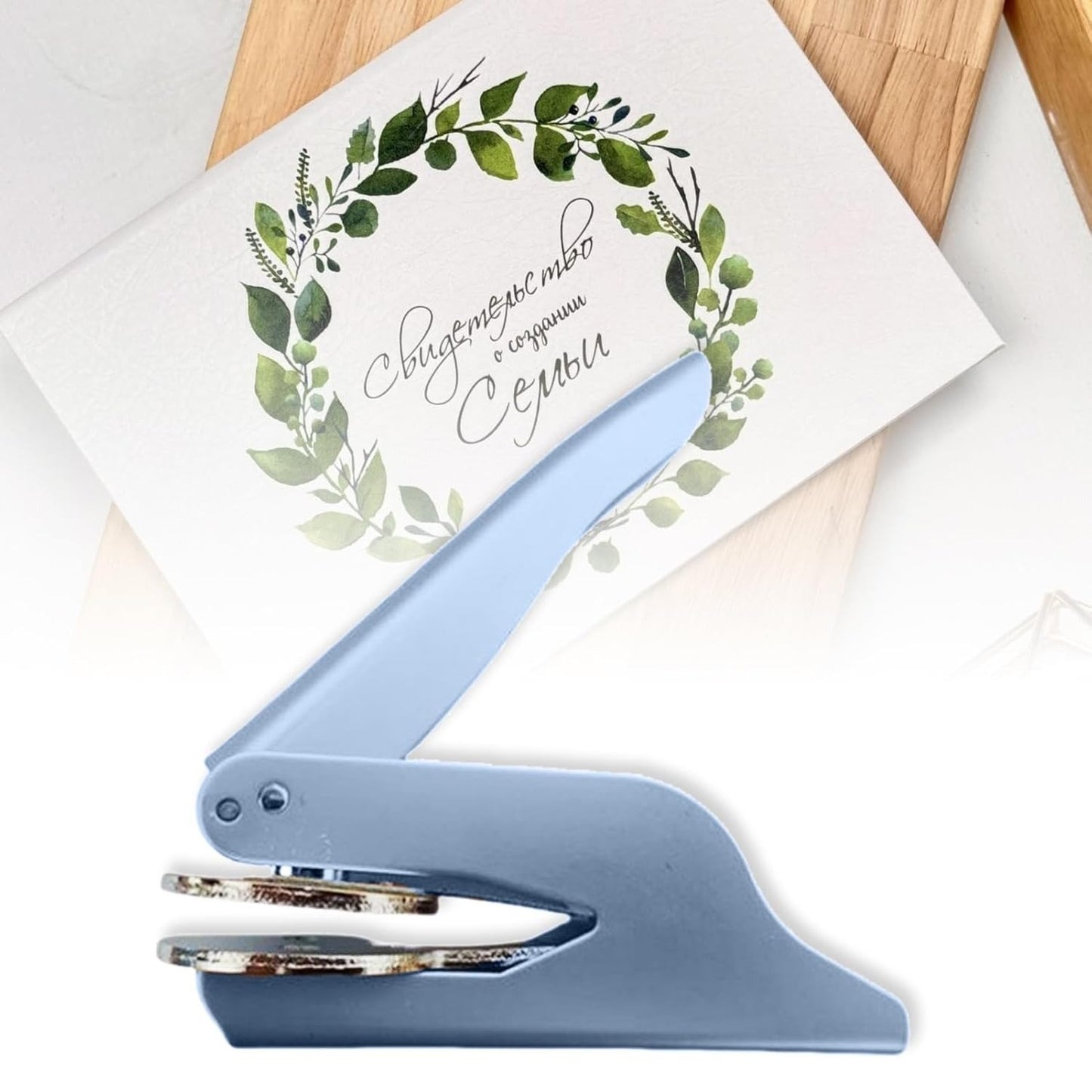✨Hand Engraved Personalized Stamp – Elegant Embossing Machine for Custom Bookmarks, Wedding Invitations & Paper Crafts | Unique Gift for Women, Teachers & Craft Enthusiasts!✒️