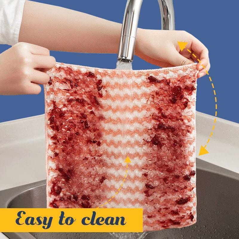 💥Big Sale💥 🔥 Multi-Color Chevron Cleaning Rag – Super Absorbent & Reusable🔥