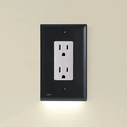 Outlet Cover with Integrated LED Night Light