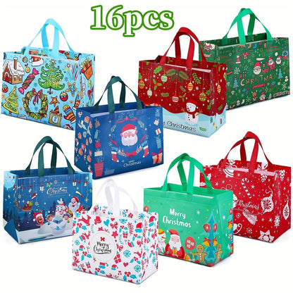 💥Big sale💥16pcs Large Christmas Gift Bags with Handles