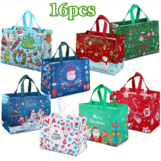 💥Big sale💥16pcs Large Christmas Gift Bags with Handles