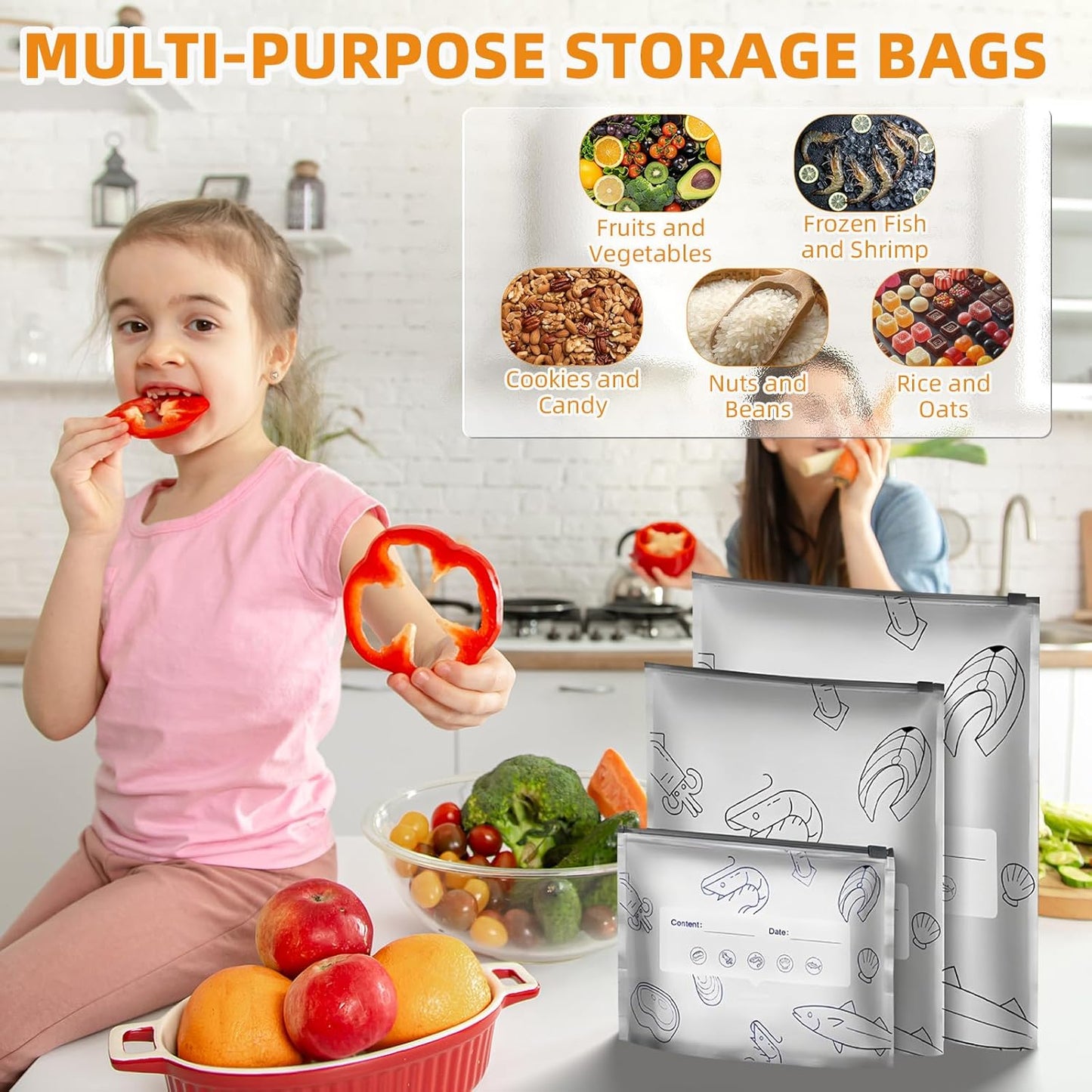 🏆 Hot Sale ✨ Reusable Aluminum Foil Sealable Storage Bags 🌱