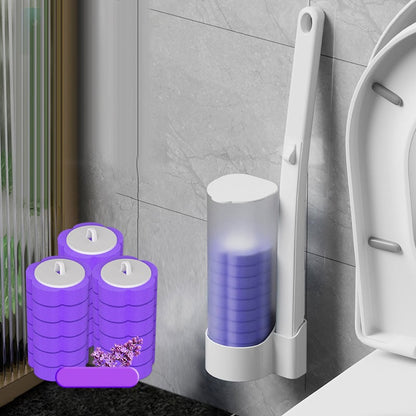 💥Big sale💥 ⏳Disposable Toilet Cleaning System💧Wall-Mounted Toilet Brush with Refillable Cleaning Pads, Effortless Deep Cleaning & Hygienic Bathroom Solution!🚽