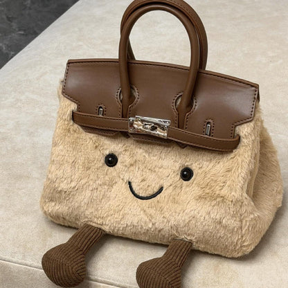 💕Hot sale 💥🎀 2025 New Hot Selling Women’s Plush Handbag – Exquisite, Cute & Functional