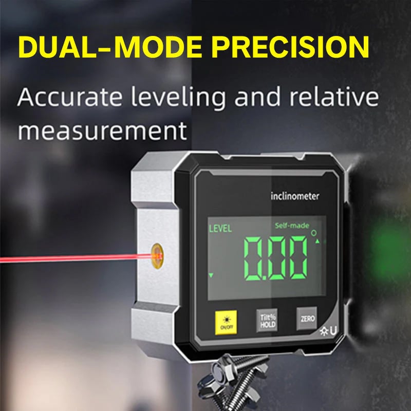 💥Big sale💥4-Side Magnetic Digital Angle Gauge with Laser