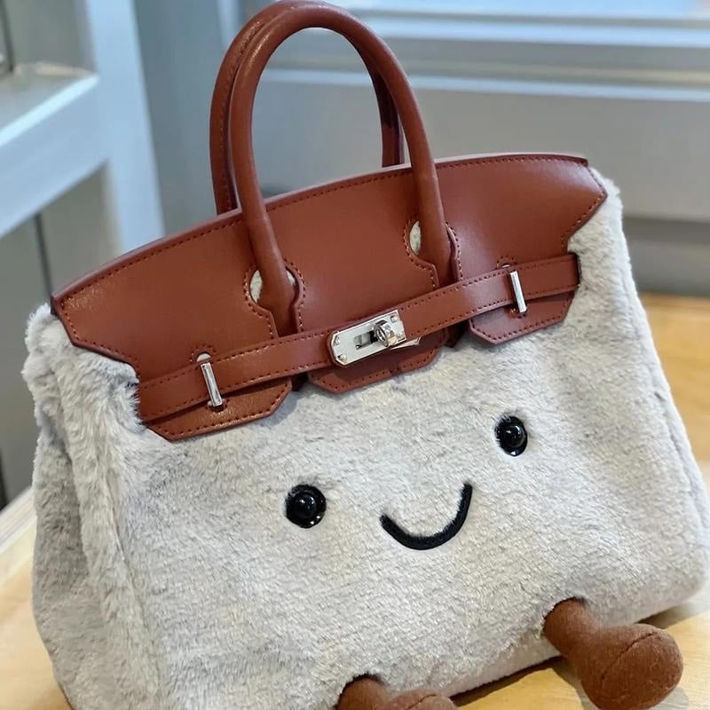 💕Hot sale 💥🎀 2025 New Hot Selling Women’s Plush Handbag – Exquisite, Cute & Functional