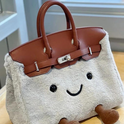 💕Hot sale 💥🎀 2025 New Hot Selling Women’s Plush Handbag – Exquisite, Cute & Functional