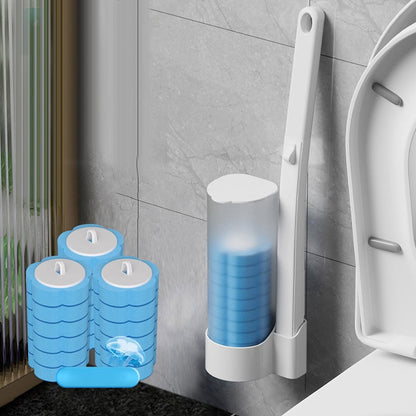 💥Big sale💥 ⏳Disposable Toilet Cleaning System💧Wall-Mounted Toilet Brush with Refillable Cleaning Pads, Effortless Deep Cleaning & Hygienic Bathroom Solution!🚽
