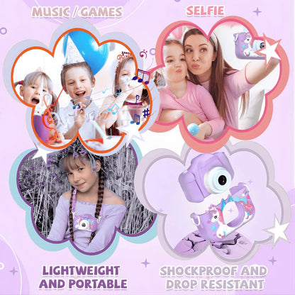 🎨 Kids Digital Camera – Outdoor Adventure Camera for 3-8 Years Old with Games & HD Quality