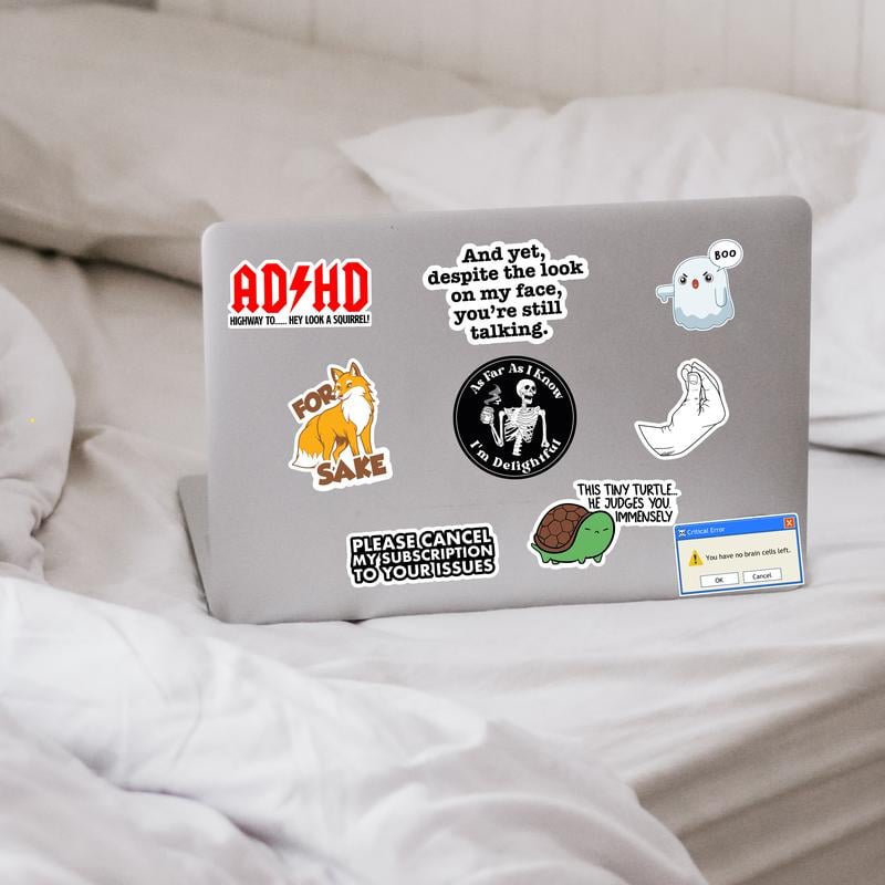 ✨130 Pcs Funny Meme Stickers Set – Hilarious Saying & Cartoon Decals for Laptops, Water Bottles & Gifts | Hot Seller for Humor Lovers!😂