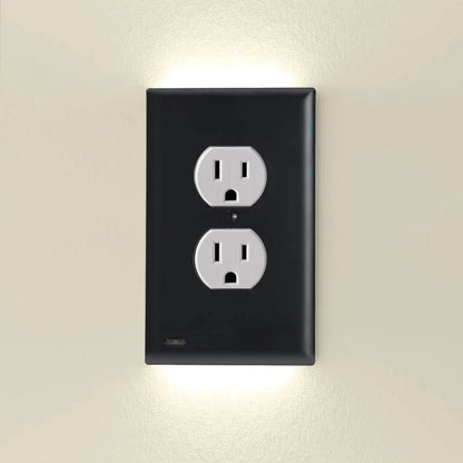 Outlet Cover with Integrated LED Night Light
