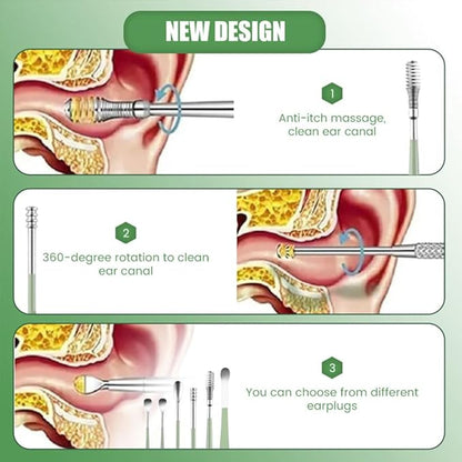 🔥Big Sale only $9.99 !!! 🔥 6 Counts Ear Wax Removal Tool Set with Storage Tube